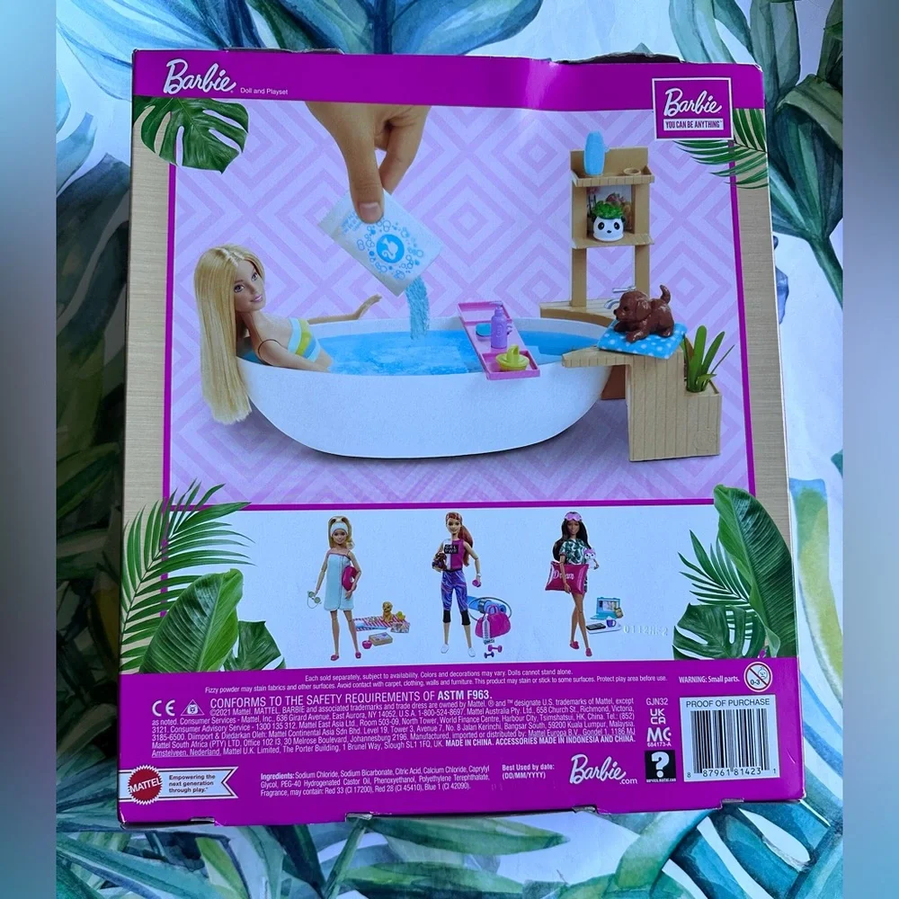 Barbie ​Fizzy Bath Doll & Playset NWT - Picture 8 of 9